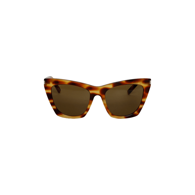 Saint Laurent New Wave Kate Cat Eye Sunglasses — Brown