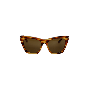 Saint Laurent New Wave Kate Cat Eye Sunglasses — Brown