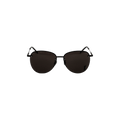 Saint Laurent Round Metal Sunglasses — Black