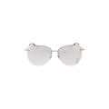 Saint Laurent Round Metal Sunglasses — Silver
