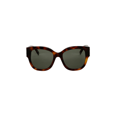 Saint Laurent Oversized Cat Eye Sunglasses — Brown