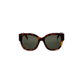 Saint Laurent Oversized Cat Eye Sunglasses — Brown