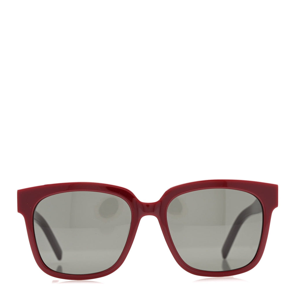 Saint Laurent Square Sunglasses — Red
