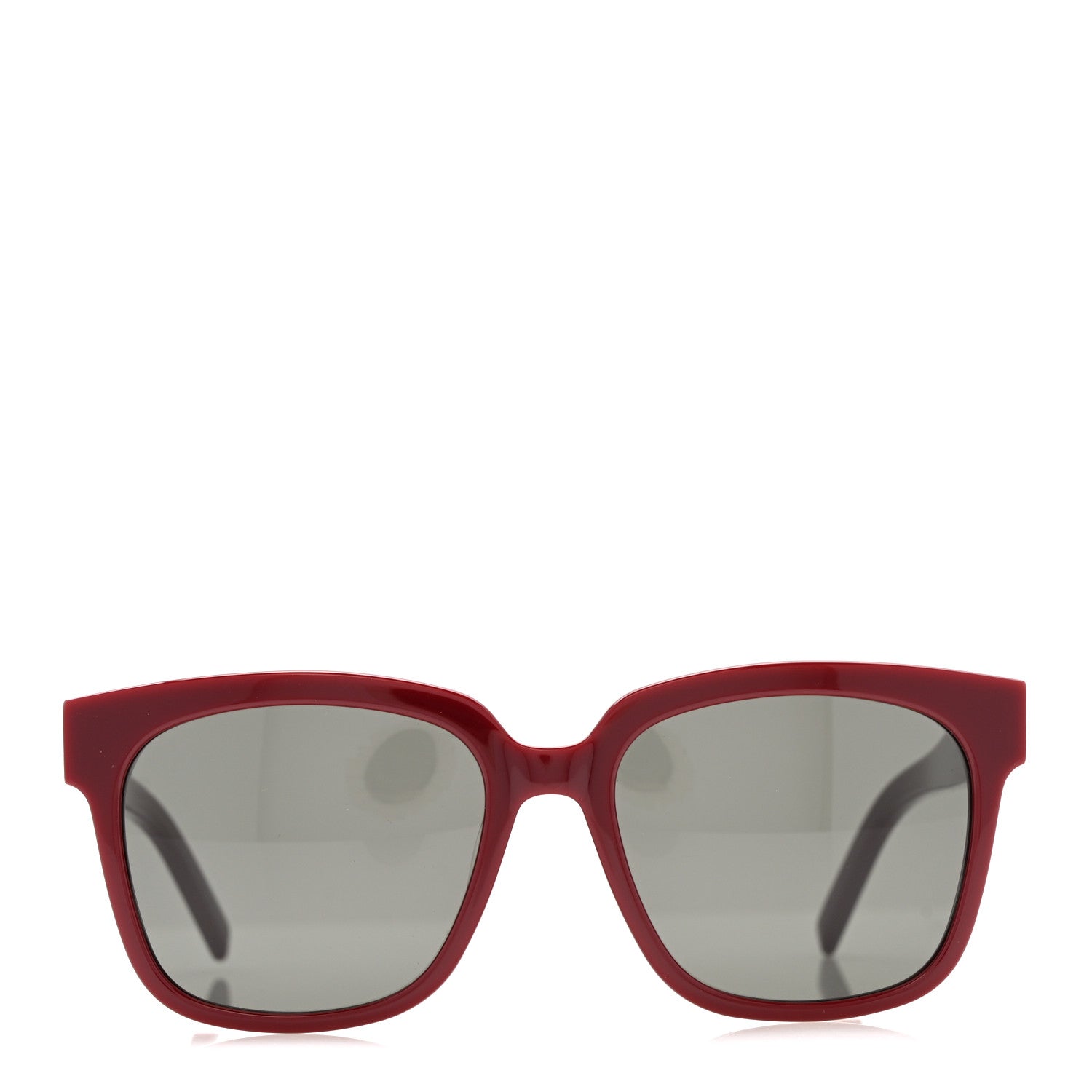 Saint Laurent Square Sunglasses — Red