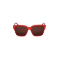 Balenciaga 99mm Shield Sunglasses — Red