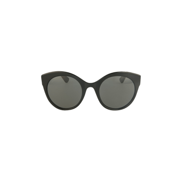 Gucci Round Oval Sunglasses — Black