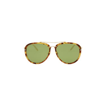 Gucci Aviator-Style Acetate Sunglasses — Brown