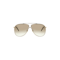 Gucci Aviator-Style Metal Sunglasses — Brown