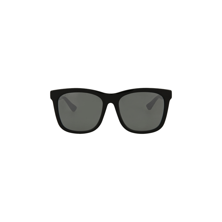 Gucci Square Acetate Sunglasses — Black