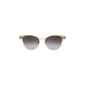 Gucci Round-Frame Metal Sunglasses — Gold
