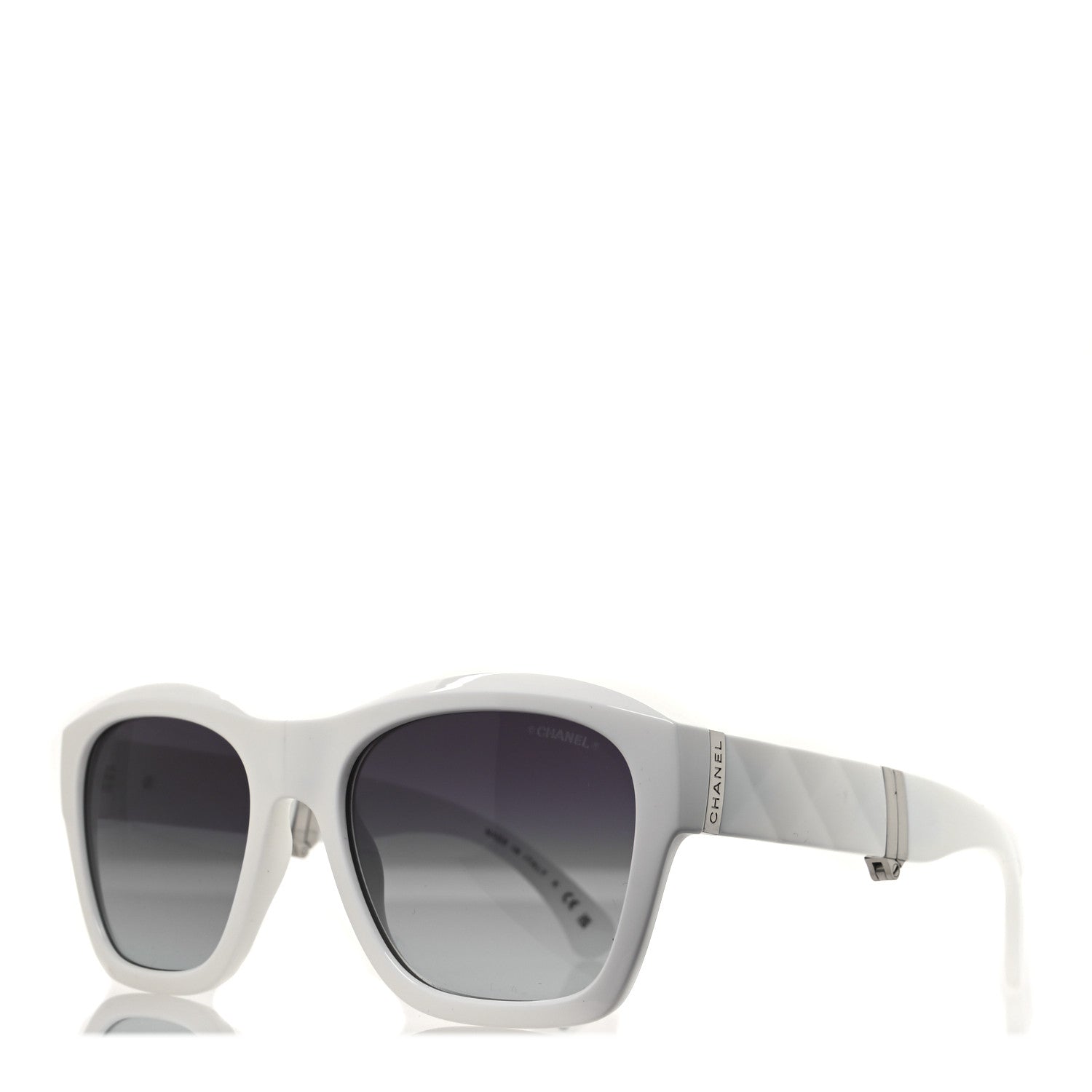 Chanel Square Sunglasses — White 6055-B
