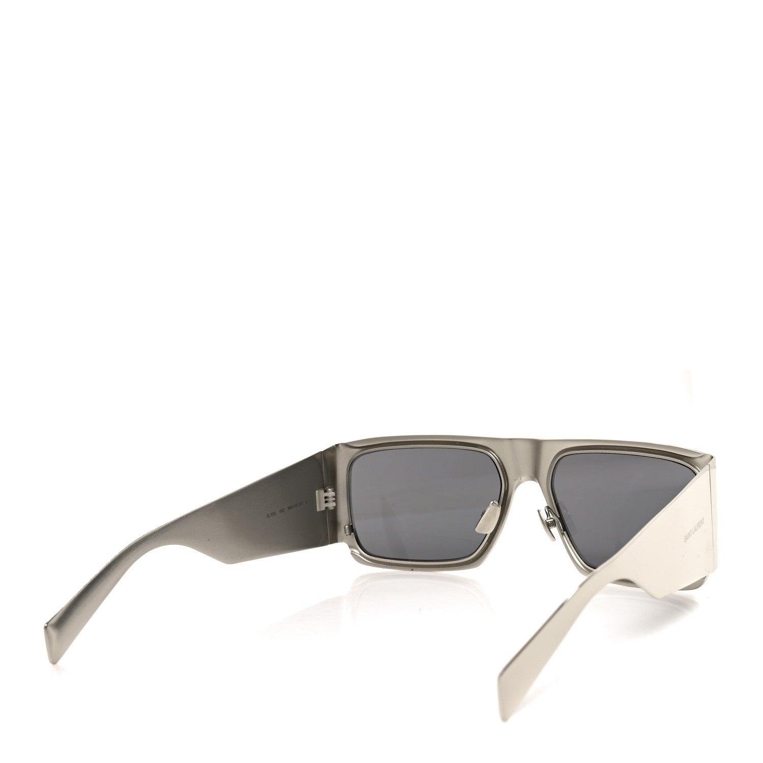 Saint Laurent Square Sunglasses — Silver SL 635