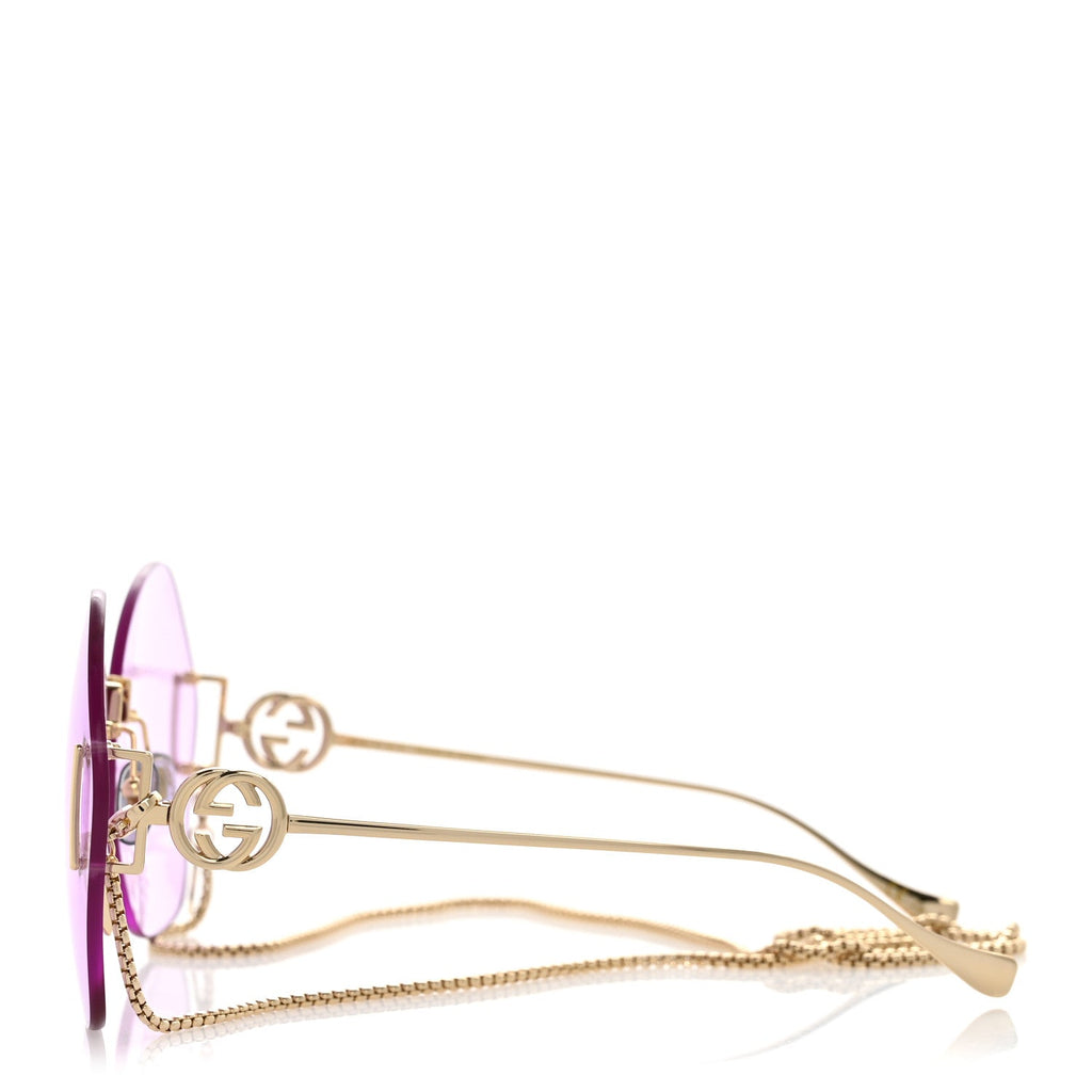 Gucci Round Sunglasses — Purple GG1203S