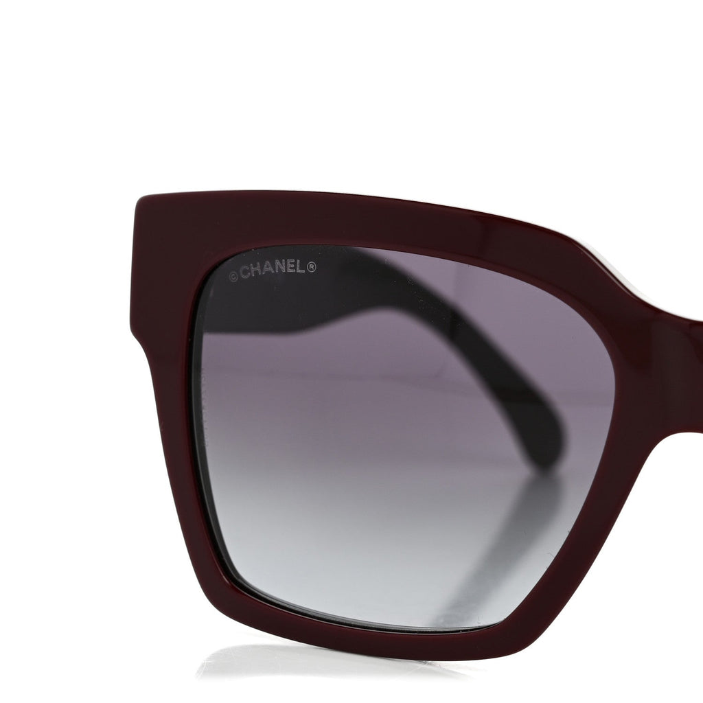Chanel Butterfly Sunglasses — Burgundy 5557-A