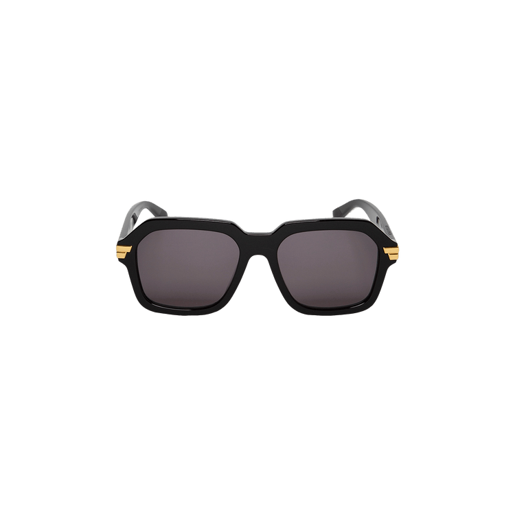 Bottega Veneta Oversized Aviator Sunglasses — Black