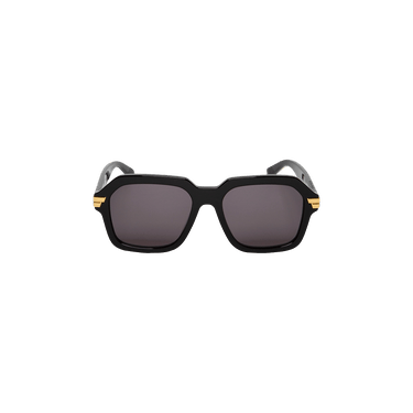 Bottega Veneta Oversized Aviator Sunglasses — Black