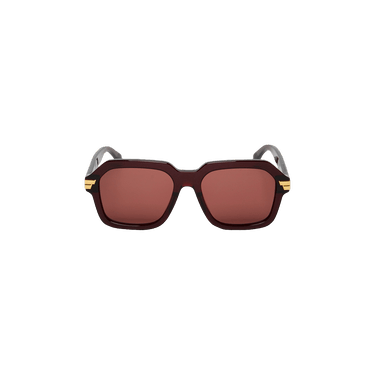 Bottega Veneta Tonal Aviator Sunglasses — Red