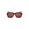 Bottega Veneta Tonal Aviator Sunglasses — Red