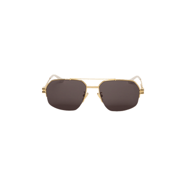 Bottega Veneta Aviator Sunglasses — Gold
