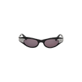 Vintage Crystal Studded Cat Eye Sunglasses — Black