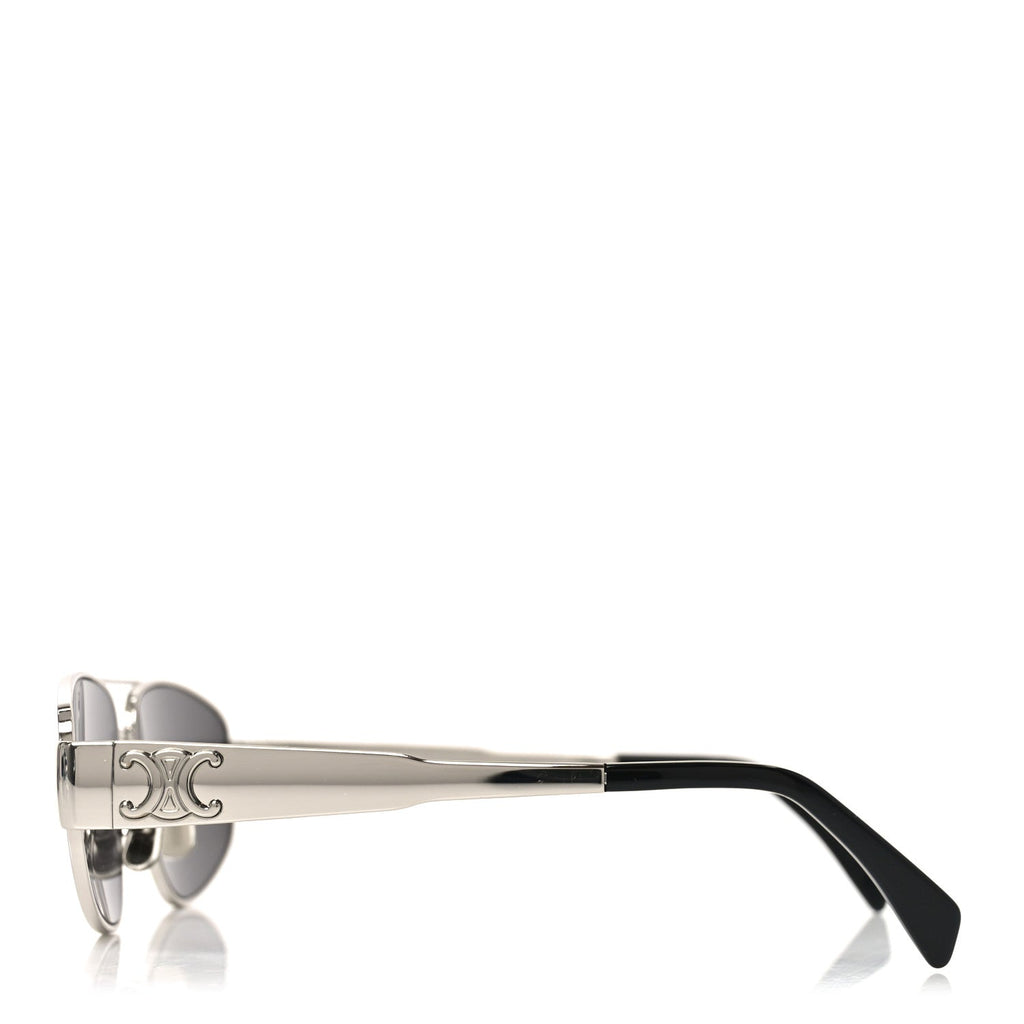 Celine Square Sunglasses — Silver