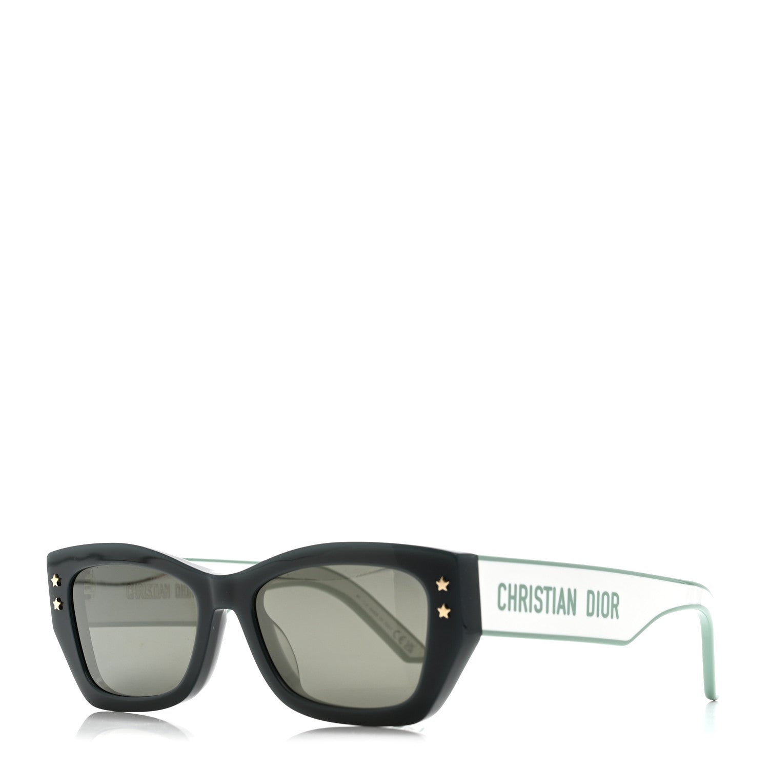 Dior Square Sunglasses — Green