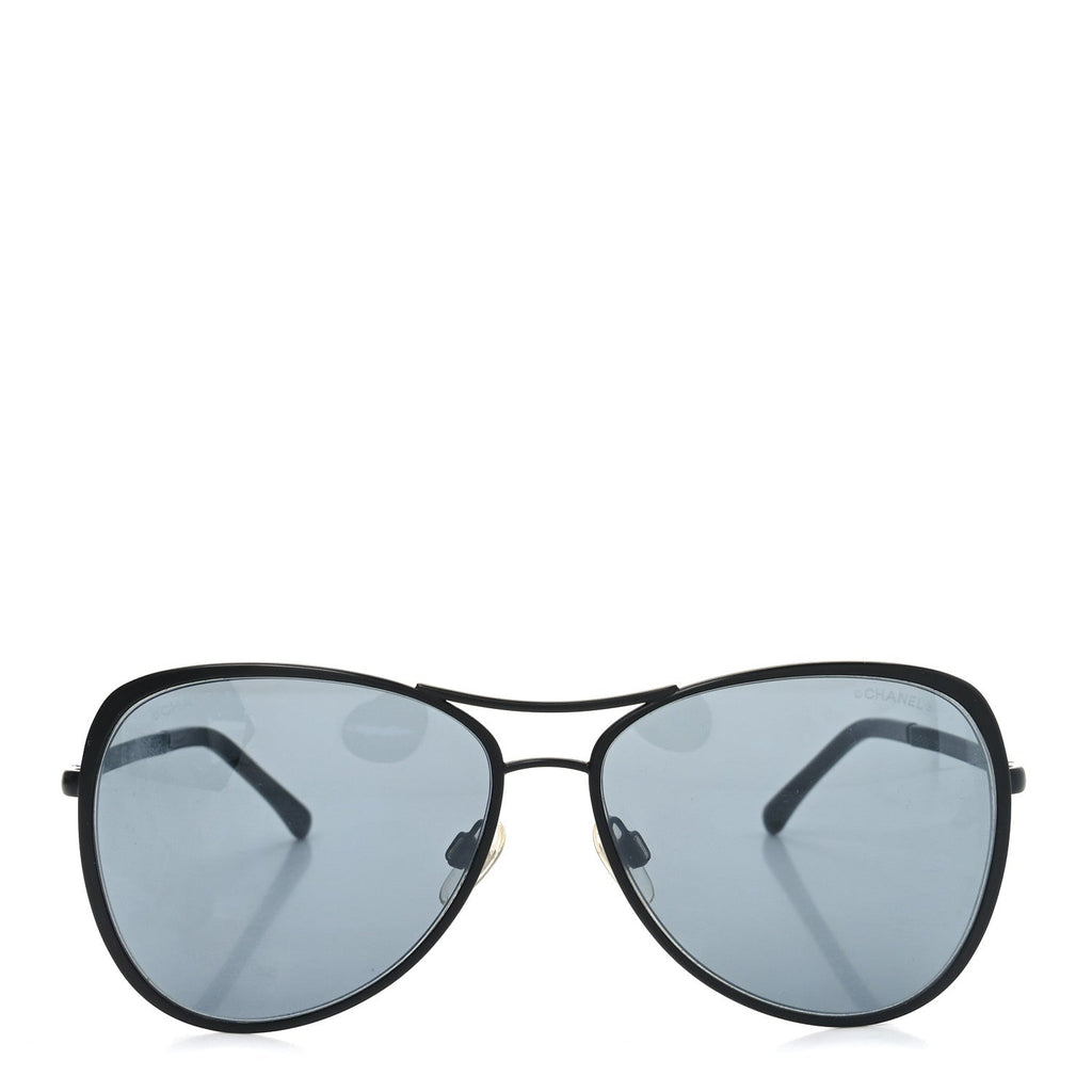 Chanel Aviator Sunglasses — Black