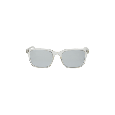 Dior Crystal Tone Rectangular Sunglasses — Silver