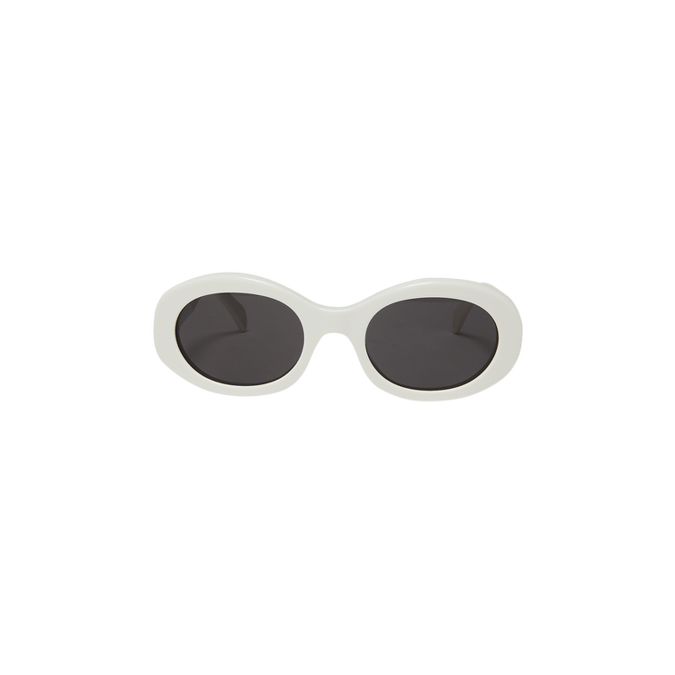 CELINE Oval Sunglasses — White