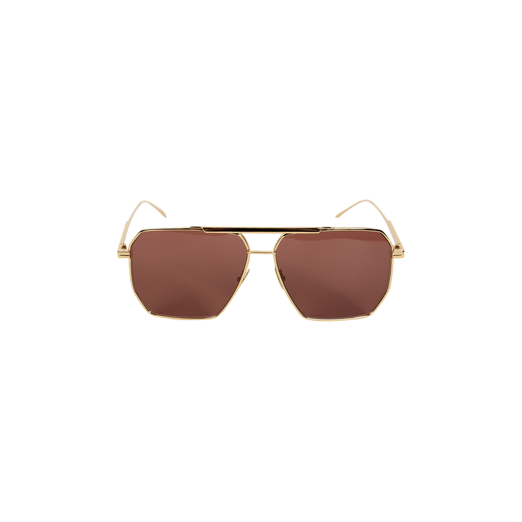 Bottega Veneta Sunglasses — Gold