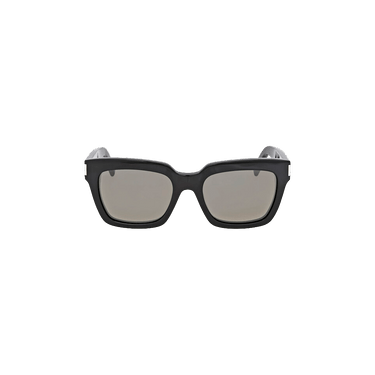 Saint Laurent Bold Square Sunglasses — Black