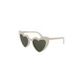 Saint Laurent Lou Lou Sunglasses — Cream