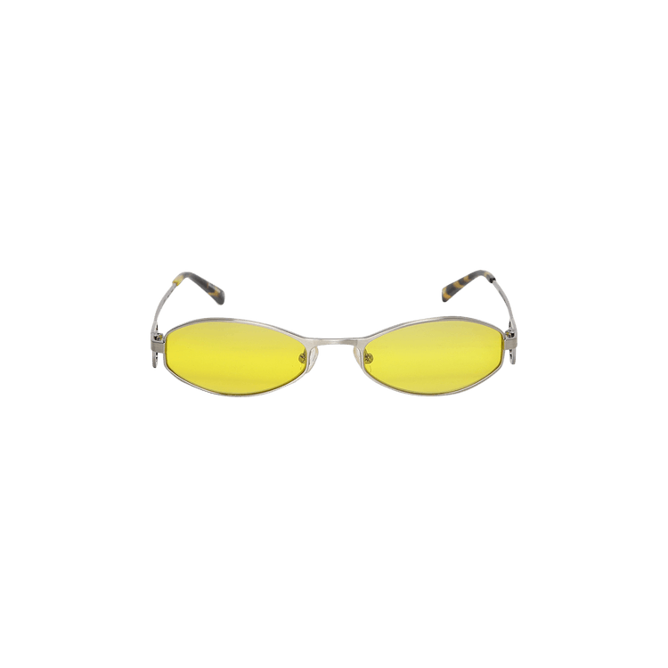 Marine Serre x Vuarnet Swirl Frame Oval Sunglasses — Yellow