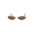 Marine Serre x Vuarnet Swirl Frame Oval Sunglasses — Black