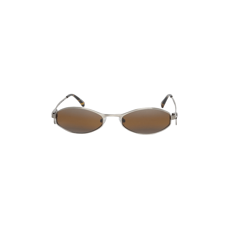 Marine Serre x Vuarnet Swirl Frame Oval Sunglasses — Black