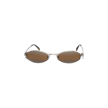Marine Serre x Vuarnet Swirl Frame Oval Sunglasses — Black