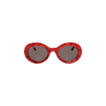 Balenciaga Panthos Frame Acetate Sunglasses — Red