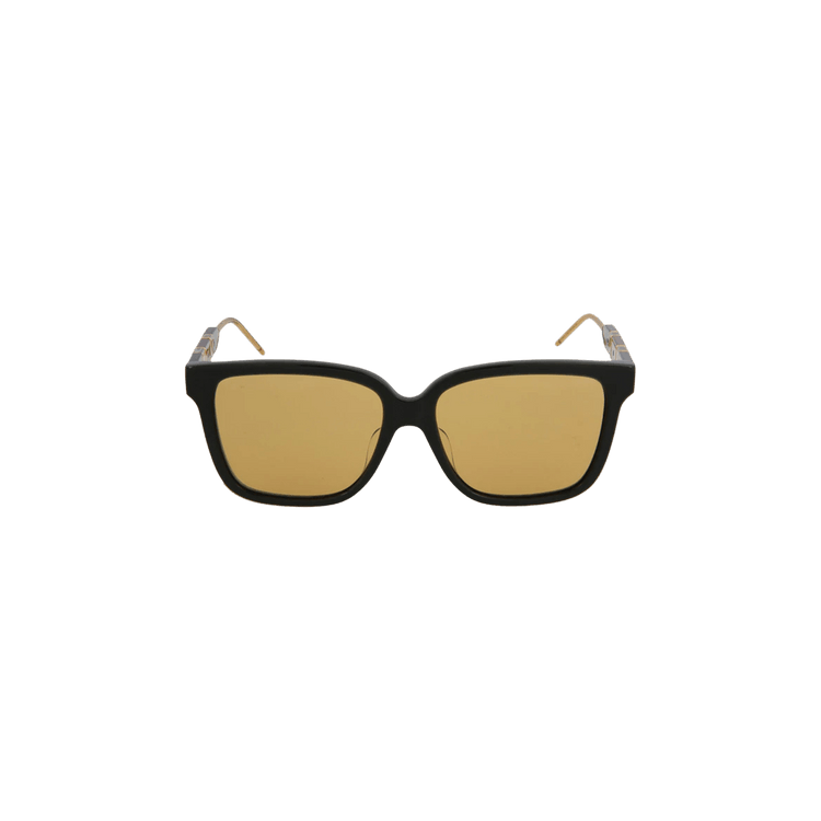 Gucci Square Frame Acetate Sunglasses — Brown