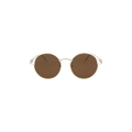 Alexander McQueen Panthos Frame Metal Sunglasses — Gold