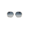 Loewe Oversized Round Metal Sunglasses — Gold