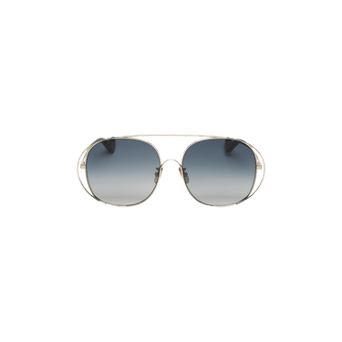 Loewe Oversized Round Metal Sunglasses — Gold