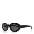 Saint Laurent Oval Sunglasses — Black