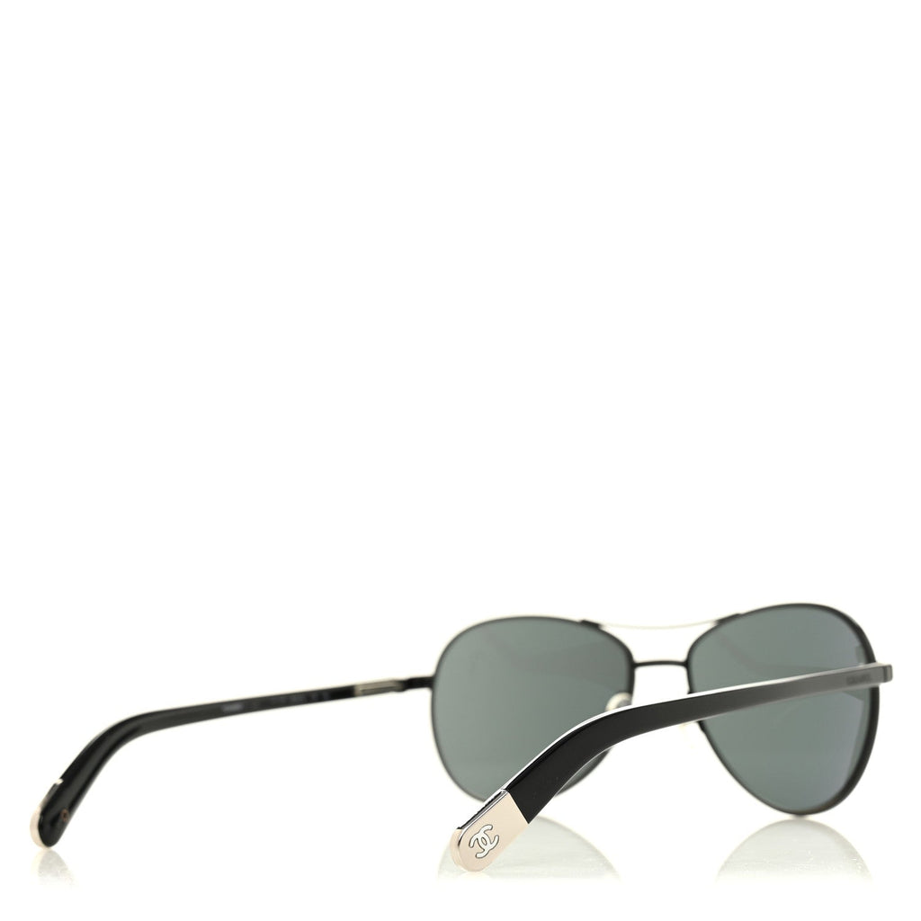 Chanel Aviator Sunglasses — Black