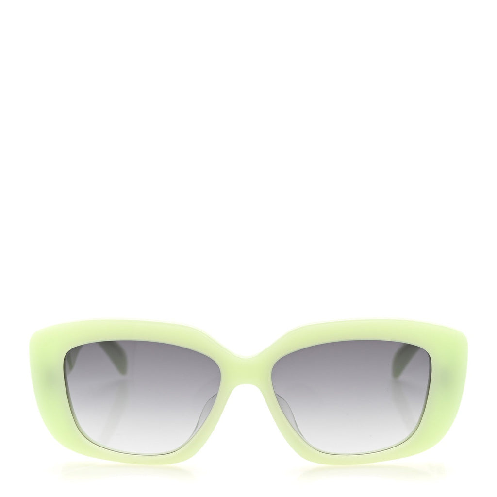 Celine Square Sunglasses — Green