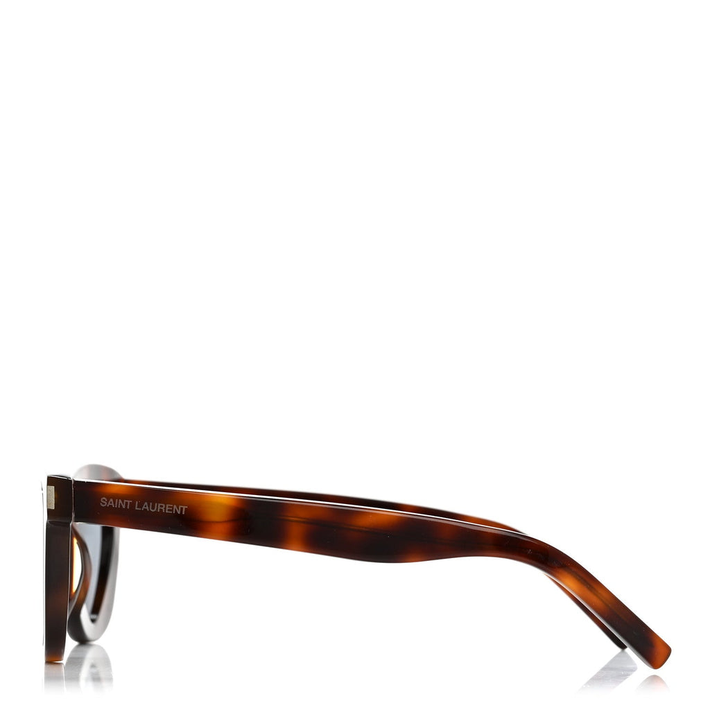 Saint Laurent Square Sunglasses — Havana SL51