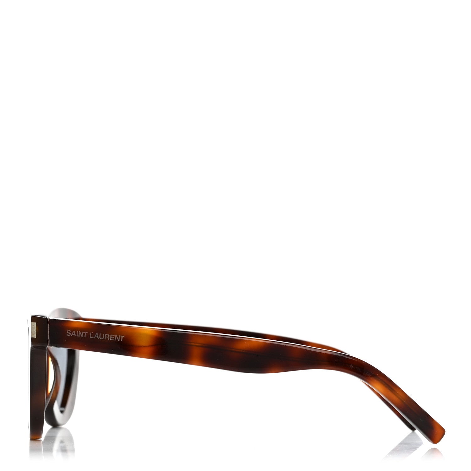 Saint Laurent Square Sunglasses — Havana SL51