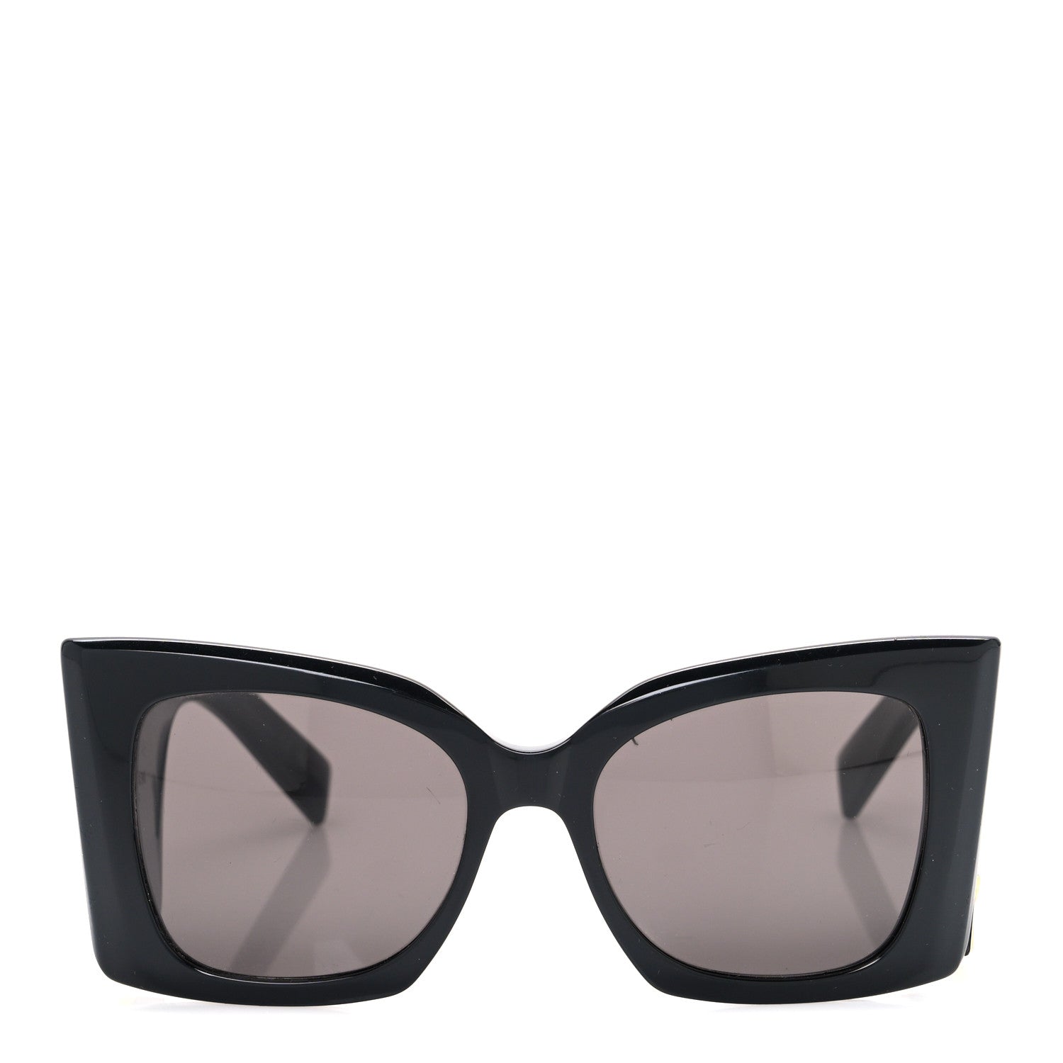 Saint Laurent Square Sunglasses — Black