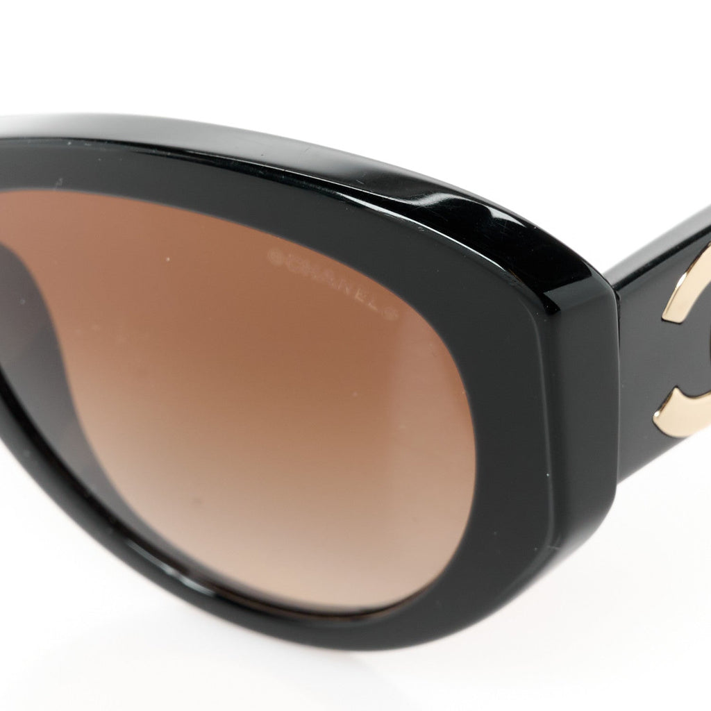 Chanel Oversized Sunglasses — Black 5492-A
