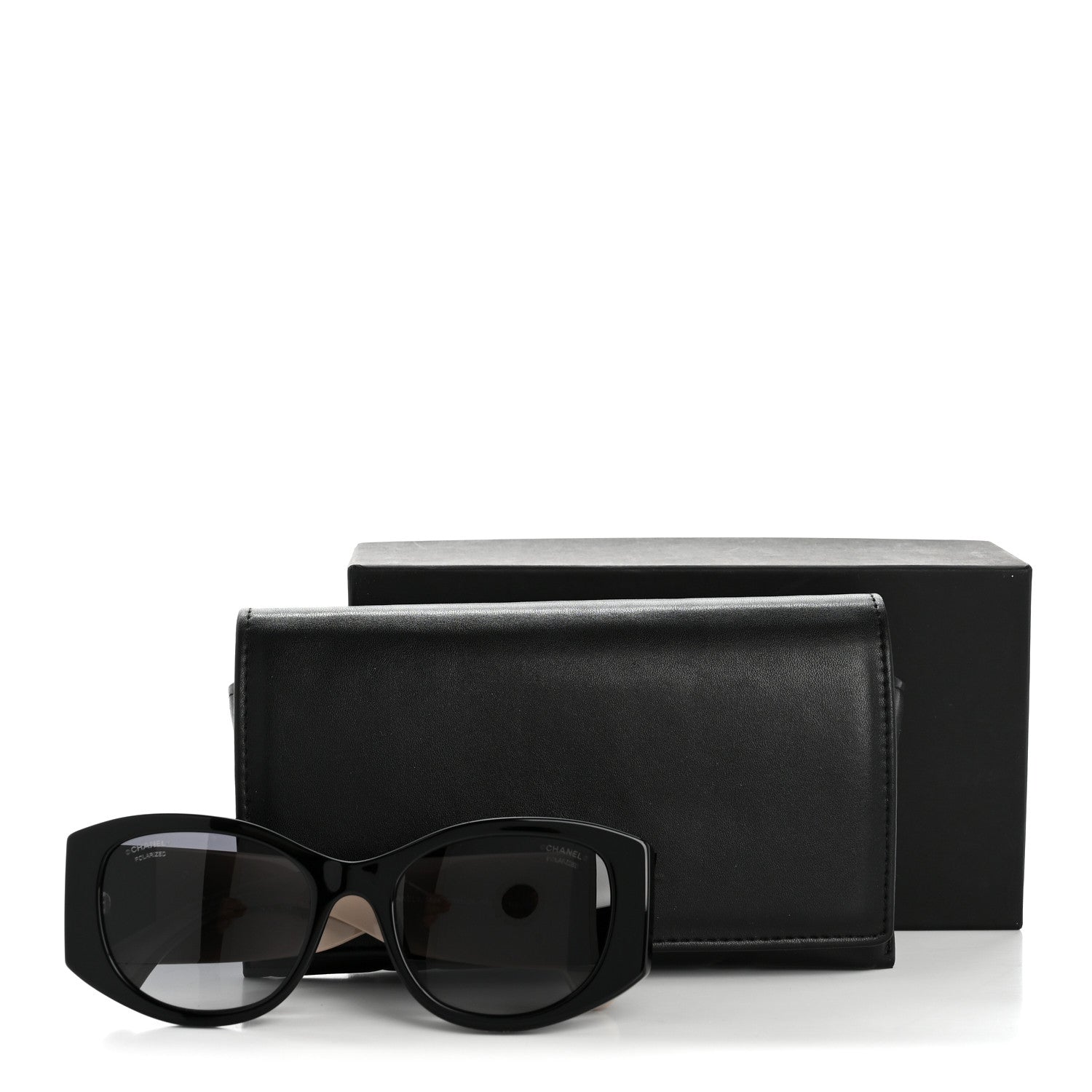 Chanel Oval Sunglasses — Black 5524-A