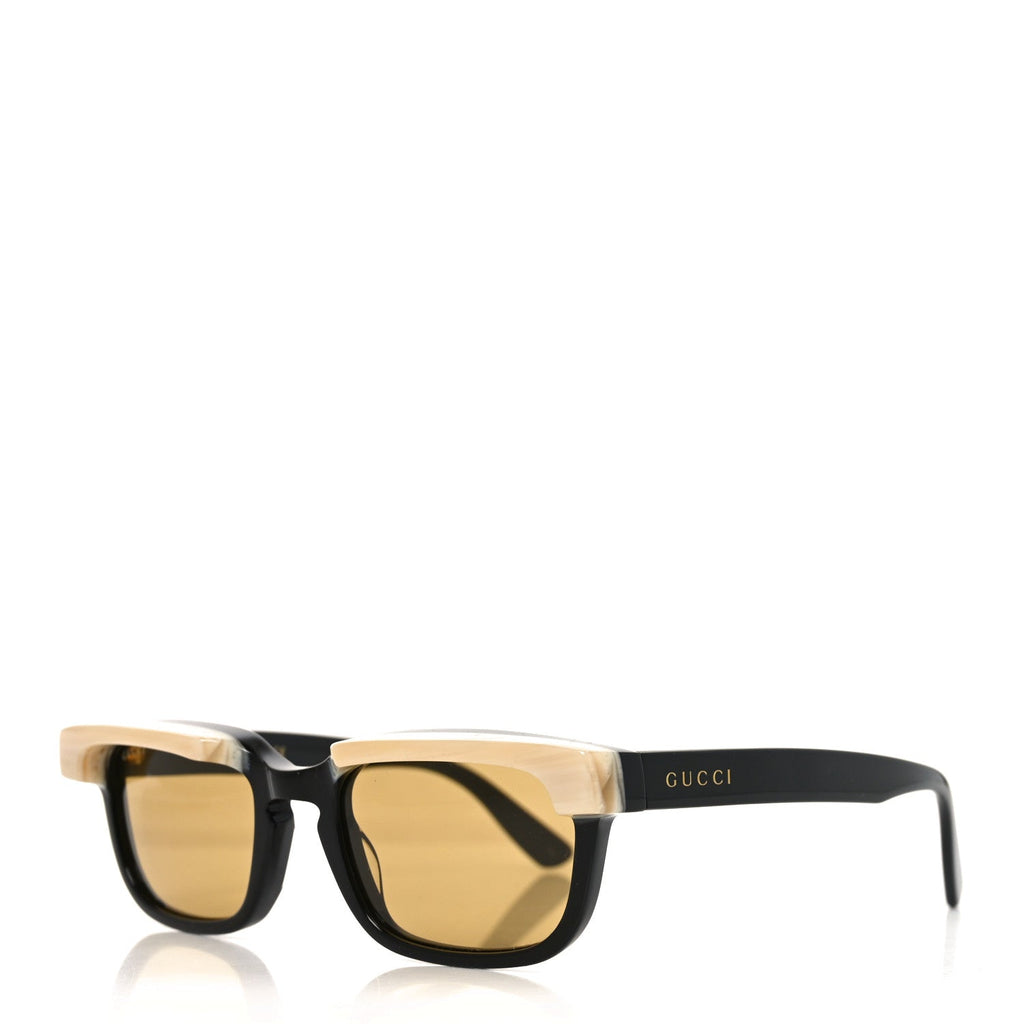Gucci Rectangle Sunglasses — Black GG1166S